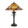 Lampa stołowa witrażowa Bernwood 63951 Interiors Tiffany kwiaty