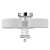 Kryształowy plafon glamour Gambela LP-991/3C WH Light Prestige potrójny biały