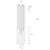Nowoczesna ledowa lampa wisząca Organic P0524d LED 10W 3000K mosiądz