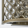 Kryształowy kinkiet Hudson 70559 Endon crystal antyczy mosiądz
