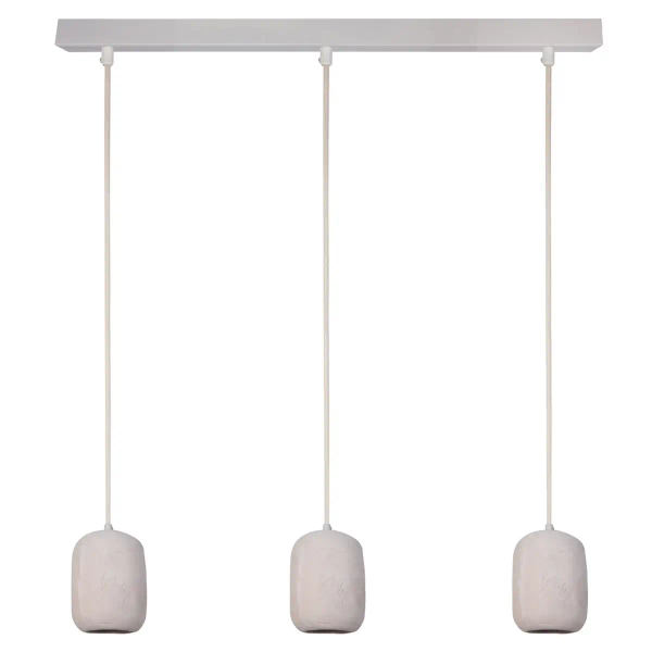 Potrójny ceramiczny żyrandol Olo 3 41419 do przedpokoju beżowy