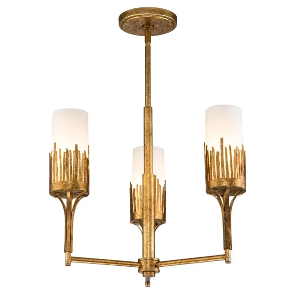 Potrójna lampa wisząca Sawgrass QN-SAWGRASS-3-DG-O tubki białe złote