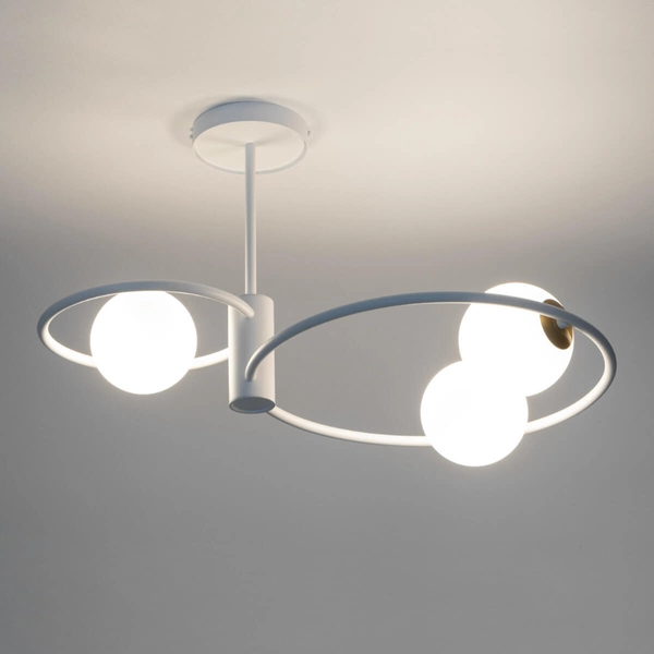 Kuchenna lampa sufitowa Aqua 33466 Sigma kule metalowa biała