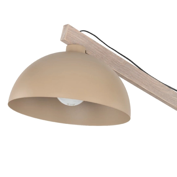 Naturalna podłogowa lampa Oslo Sabia 16130 drewniana beżowy