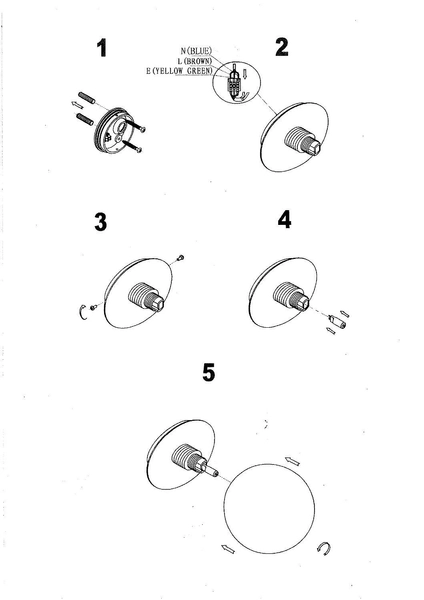 Plafon szklana kula MINI 108344 Markslojd do łazienki IP44 biała czarna