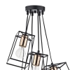 Industrialna wisząca lampa Tower TOW0622 metalowa do salonu czarny