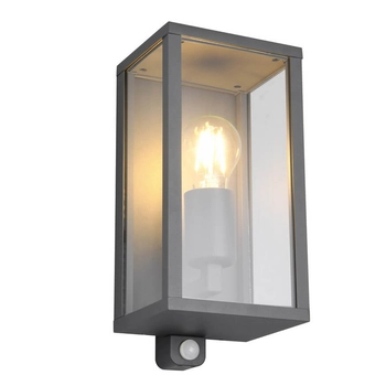Elewacyjna lampa KORIEL DL142201869 lampion z czujnikiem ruchu antracyt