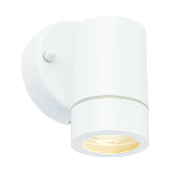 Lampa ścienna tuba Palin 75441 Saxby IP44 metalowa biała