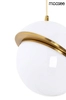 Lampa wisząca Globe MSE010100238 dwie półkule białe złote