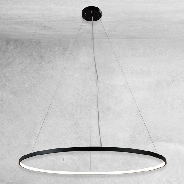 Pierścień ledowy zwis Agari 5340 Shilo 76W 3000K salonowy czarny