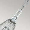 Łańcuchowa lampa wisząca Elmore QN-ELMORE-P-PC szklany stożek chrom