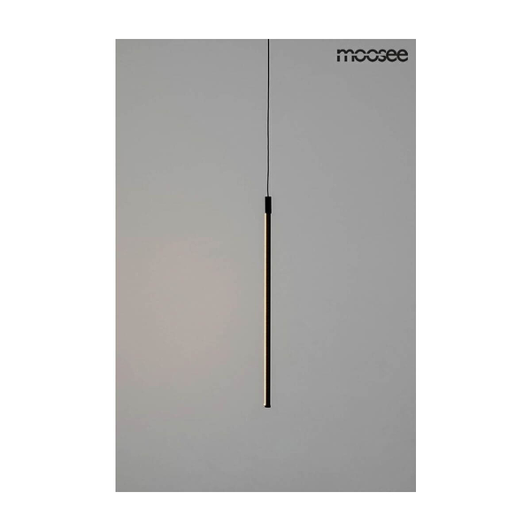 Minimalistyczna lampa wisząca Ombre tuba LED 8,5W czarna