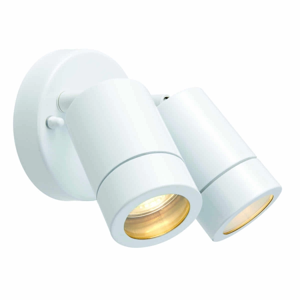 Podwójny kinkiet Palin 75444 Saxby IP44 metalowy biały