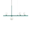 Kulista lampa wisząca MODERNO DN1506 green szmaragdowa 4xG9 kule