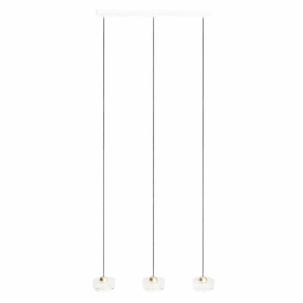 Wisząca lampa na listwie Lipari P0545 LED 22W 3000K potrójna złota