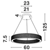 Lampa wisząca nad stół ring YOTAU LE44729 LED 70W 3000K złota