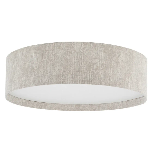 Okrągła lampa sufitowa CEDRO 11671 do jadalni beżowa