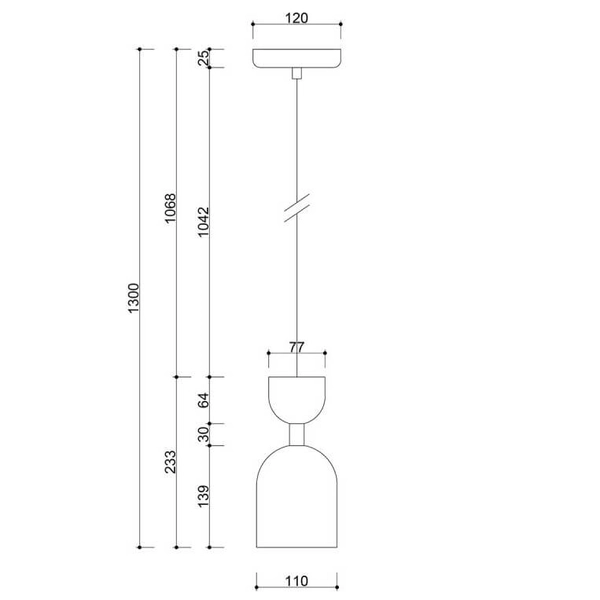Wisząca lampa nad wyspę Supuru SUA1214P0 oliwkowa czarna