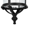 Wisząca lampa tarasowa Miami K-8221 IP44 lampion szklana metalowa czarna