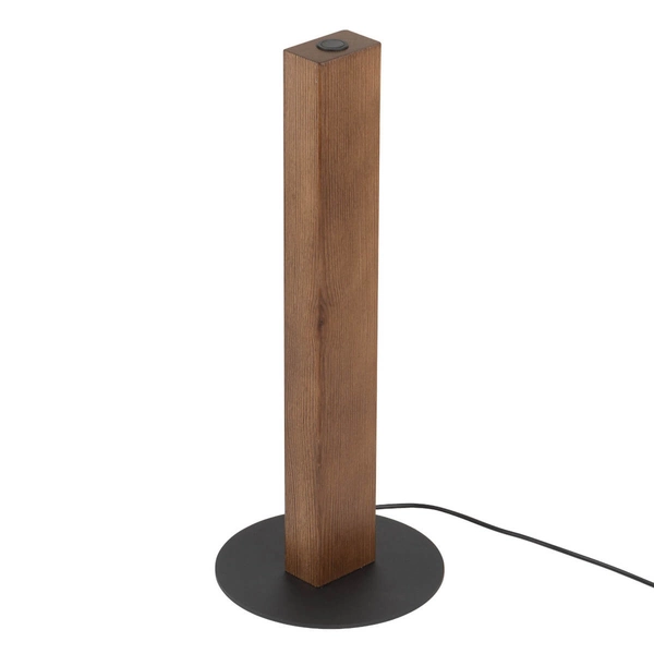 Podłużna nocna lampka Teo 1411 TK Lighting boho drewniana brązowa