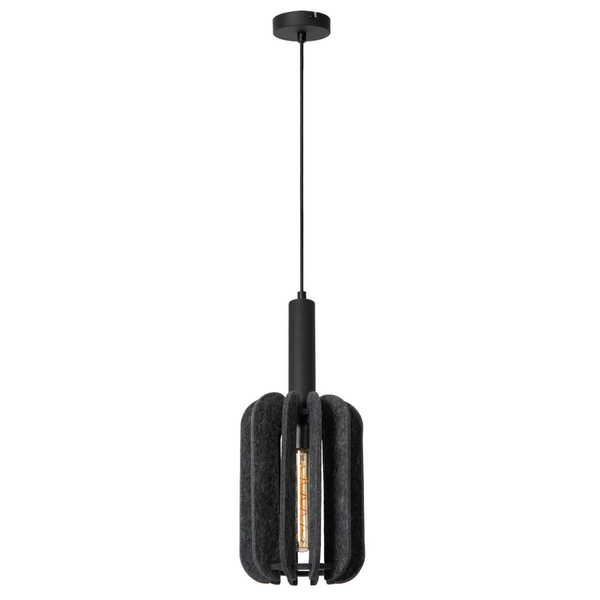 Filcowa lampa wisząca Rafal 45492/01/36 nad stół czarna szara