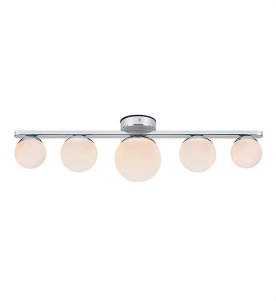 Loftowa LAMPA sufitowa PURRO 108066 Markslojd łazienkowa OPRAWA szklane kule IP44 chrom białe
