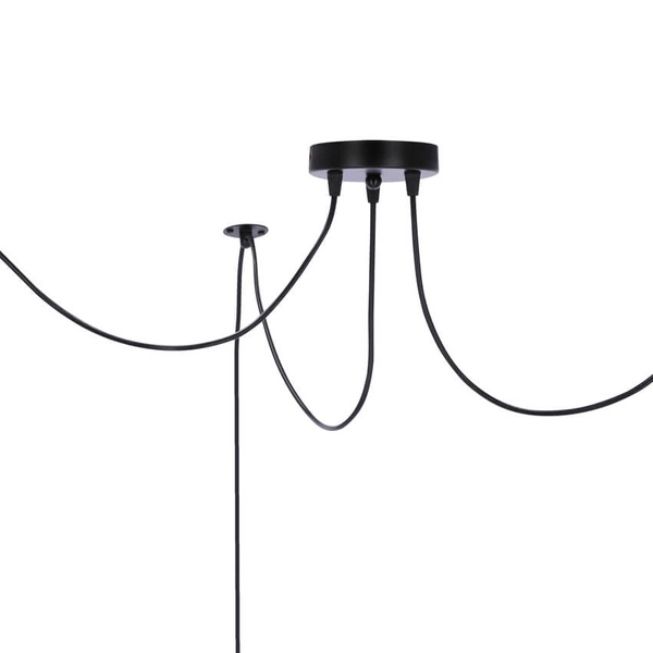 Lampa wisząca Assam 33-17772 Candellux regulowana czarna złota