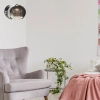 Kinkiet ścienny CRYSTAL W0076-01D-F4FZ szklany glamour z kryształkami chrom