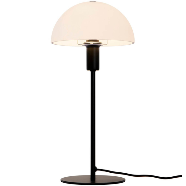 Nocna lampka grzybek Ellen 2112305003 do sypialni czarny biały