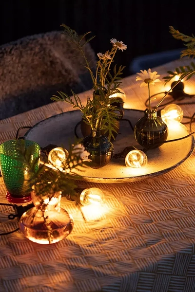 Ogrodowa girlanda świetlna LED 2,4W 5,5m łańcuch czarny