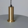 Minimalistyczna lampa wisząca Dario ABR-LWO-DARIO-S do jadalni szara