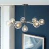 Molekułowa lampa sufitowa Allegra 104051 kule szklane nikiel