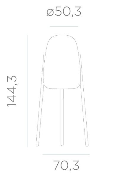Zewnętrzna lampa ogrodowa Rocket LUMRCK145SSNW biała