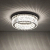 Sufitowa lampa do sypialni LUXORA 11708 LED 20W 3000K crystals nikiel