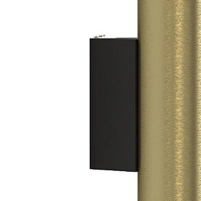 Minimalistyczna LAMPA ścienna EYE WALL 8074 Nowodvorski metalowa tuba kinkiet mosiądz czarny