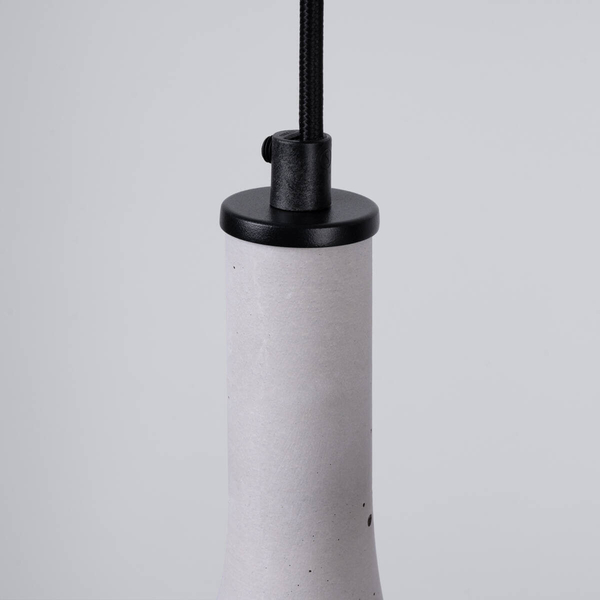 Podwójna stożkowa wisząca lampa Rea SL.1224 trójkątna szara