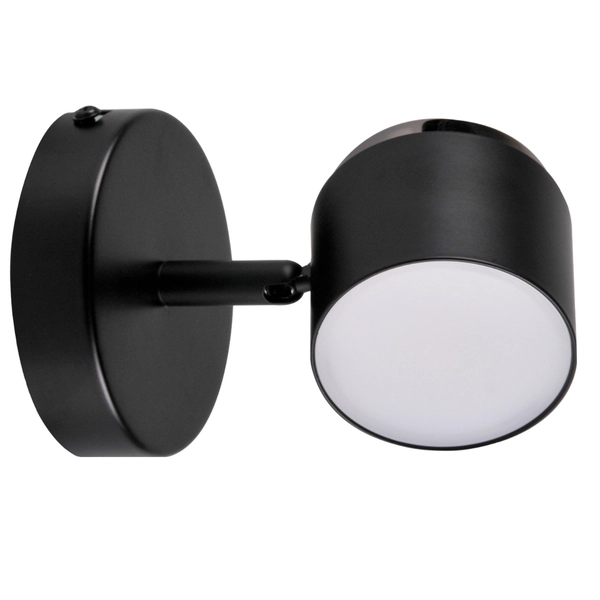 Czarny reflektorek KUBIK 318251 kinkiet do biura LED 4,2W 3000K