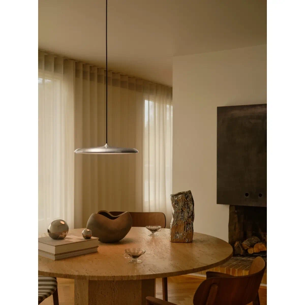 Lampa zwisająca dysk Artist 2420223034 LED 25W 3000K metalowy srebrny