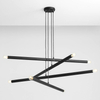 Loftowa lampa wisząca TUBO 1072P1 Aldex metalowe tuby kaskada czarna