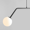 Nowoczesna lampa wisząca PURE 1064H1 Aldex szklane kule zwis czarny