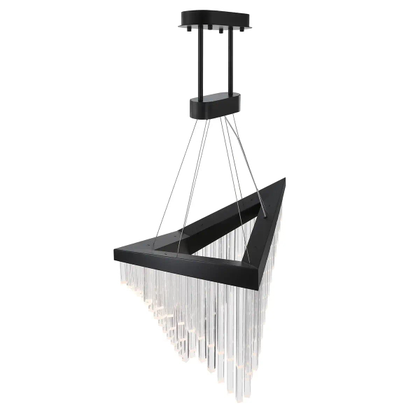 Lampa wisząca glamour Vivien QN-VIVIEN-P-L-BK LED 40W 3000K czarna