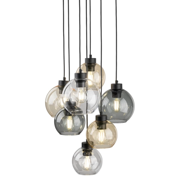 Kaskadowa lampa wisząca Cubus 10246 kule do kuchni multikolor