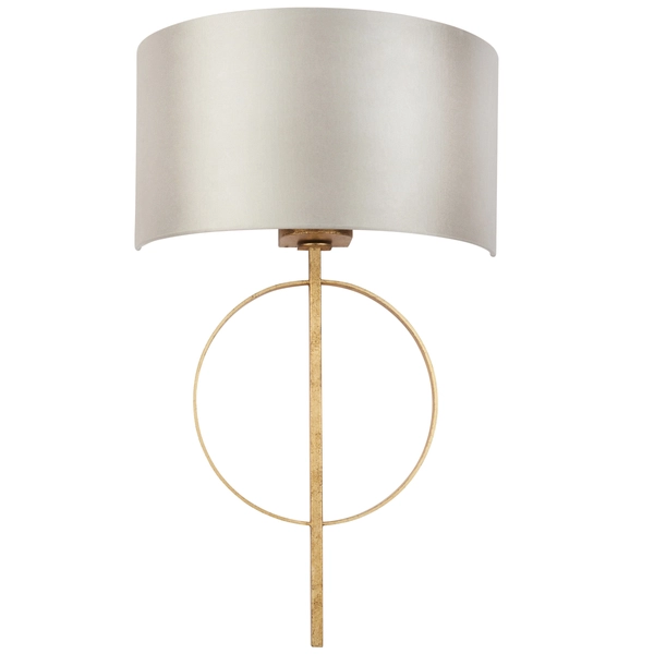 Kinkiet hampton z abażurem L&-195210 Light& nad łóżko antyczne złoto