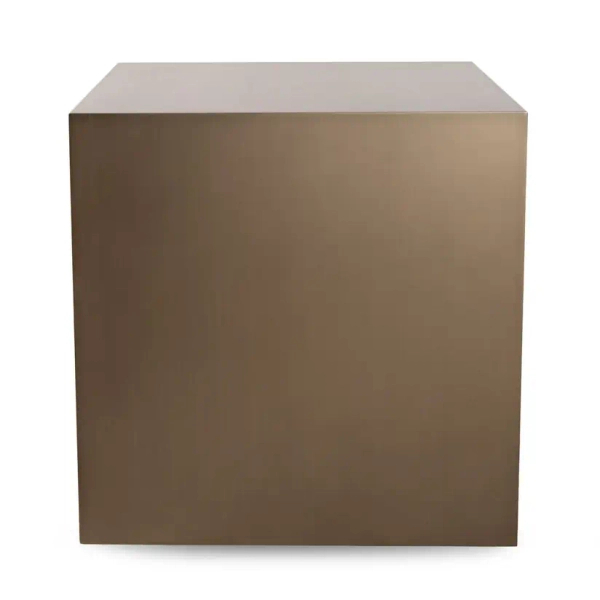 Kwadratowy stolik VECTOR MM001501100388 złoty drewniany nowoczesny 55cm