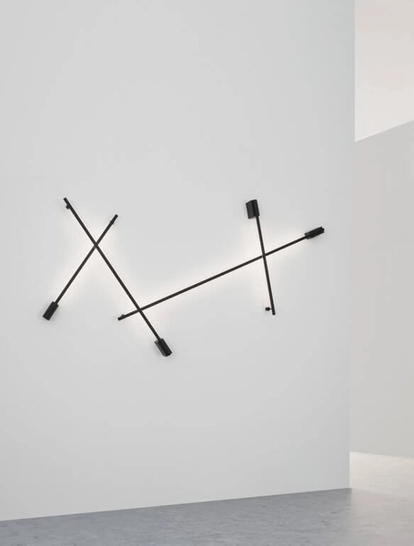 Ledowa listwa ścienna Buin lampa do przedpokoju 20W czarna