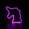 Lampka dekoracyjna stołowa Neon FM-NL10 Zumaline unicorn biały różowy