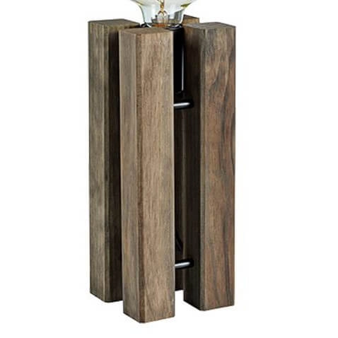 Ekologiczna lampa stojąca Lodge 108757 Markslojd na stół drewniana