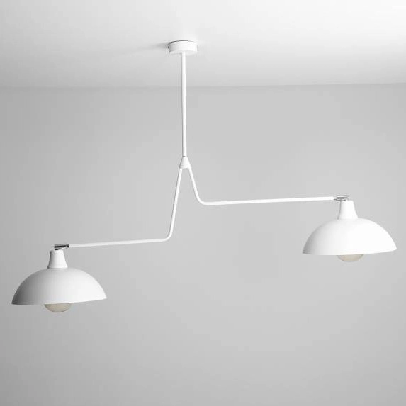 Plafoniera regulowana ESPACE 1036H Aldex kopuła metalowa biała