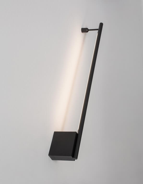 Nowoczesny kinkiet salonowy Buin LED 15W 3000K natynkowy czarny