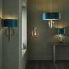 Kinkiet dekoracyjny L&-195222 Light& abażurowy morski srebrny